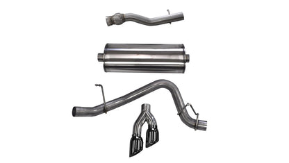 CORSA Sport / 3.0 in Cat-Back SSE 4.0 in Twin Tips | 15-20 Suburban/Yukon XL/Escalade 6.2L (14749)