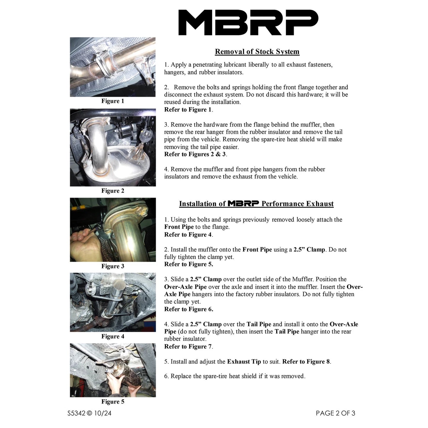 MBRP 2.5in Cat-Back Exhaust w/ 4in O.D. AL Tip Single Rear Exit | Toyota 4Runner (10+) (S5342AL)