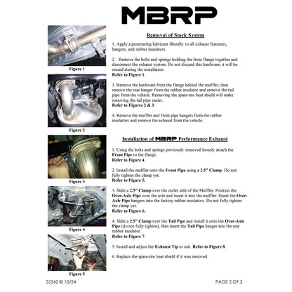 MBRP 2.5in Cat-Back Exhaust w/ 4in O.D. AL Tip Single Rear Exit | Toyota 4Runner (10+) (S5342AL)