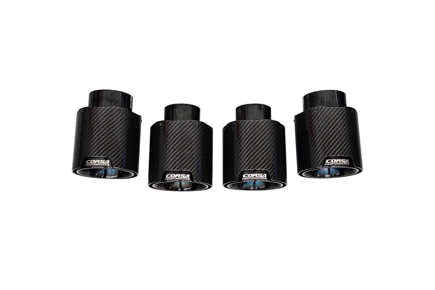 CORSA Replacement / Carbon Fiber 4.5 in Quad Tip Kit | 2020-24 Corvette C8 CORSA Systems (21109CF)