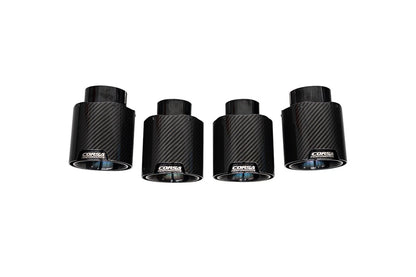 CORSA Replacement / Carbon Fiber 4.5 in Quad Tip Kit | 2020-24 Corvette C8 CORSA Systems (21109CF)