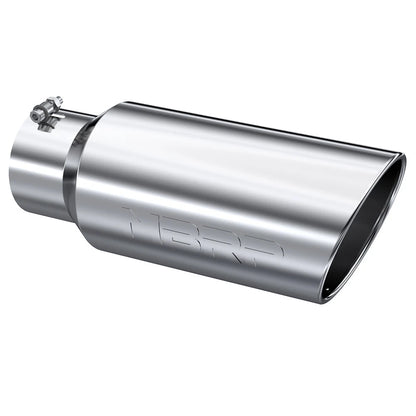 MBRP Universal Tip 7in O.D. Rolled End 5in inlet 18in length - T304 (SINGLE TIP)