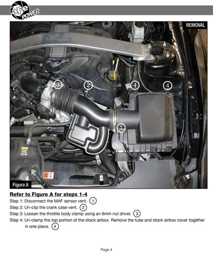 aFe Magnum FORCE Stage-2 Cold Air Intake | Ford Mustang V6 3.7L (11-14) (54-12102-P) (SPF5412102-P)