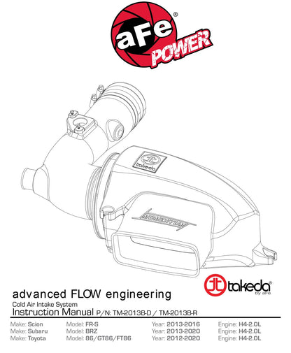 aFe Takeda Momentum Sealed CAI | Scion FR-S (13) (TM-2013B-D)