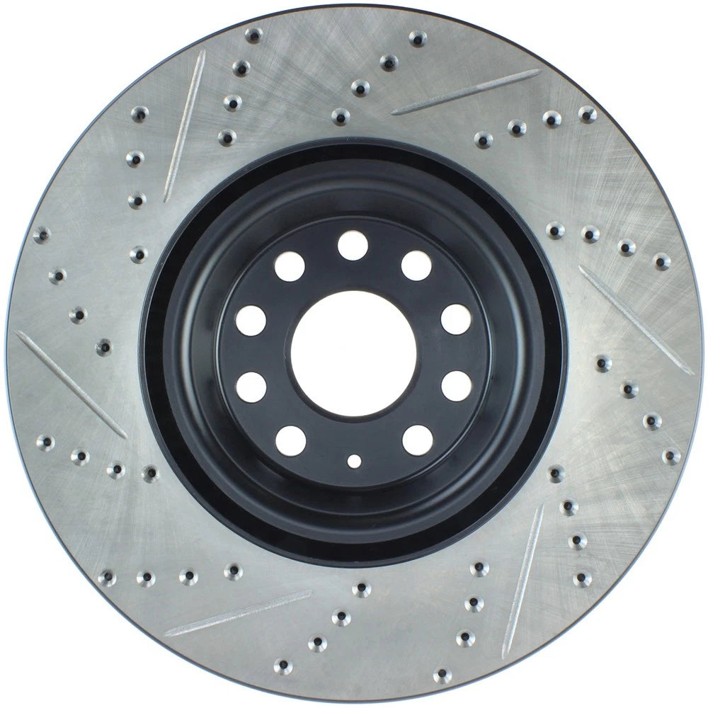 StopTech 127.33144L Front Left Drilled Brake Rotor for 2014-19 S3 / 12-17 VW CC