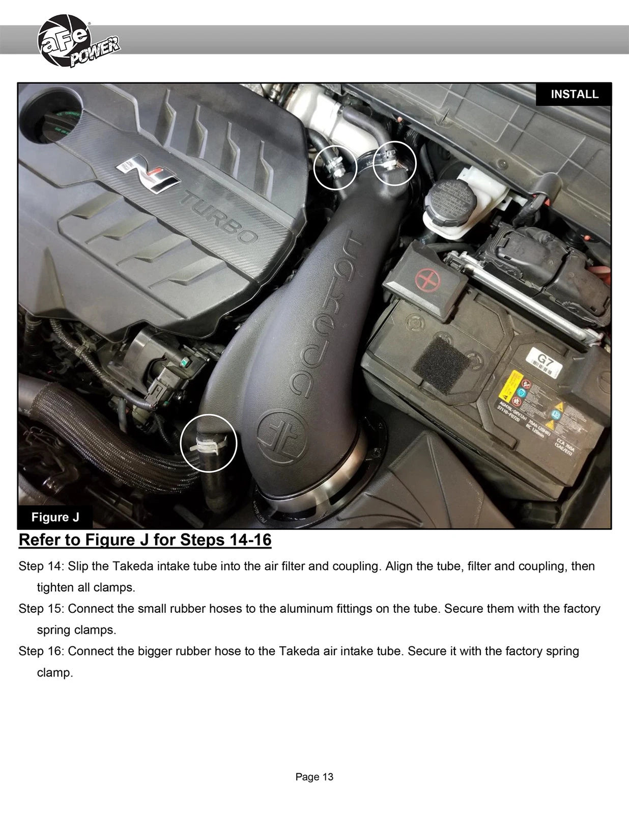 aFe 22-23 Hyundai Kona N 2.0L(t) Takeda Momentum Cold Air Intake w/ Pro DRY S Filter (56-70058D)