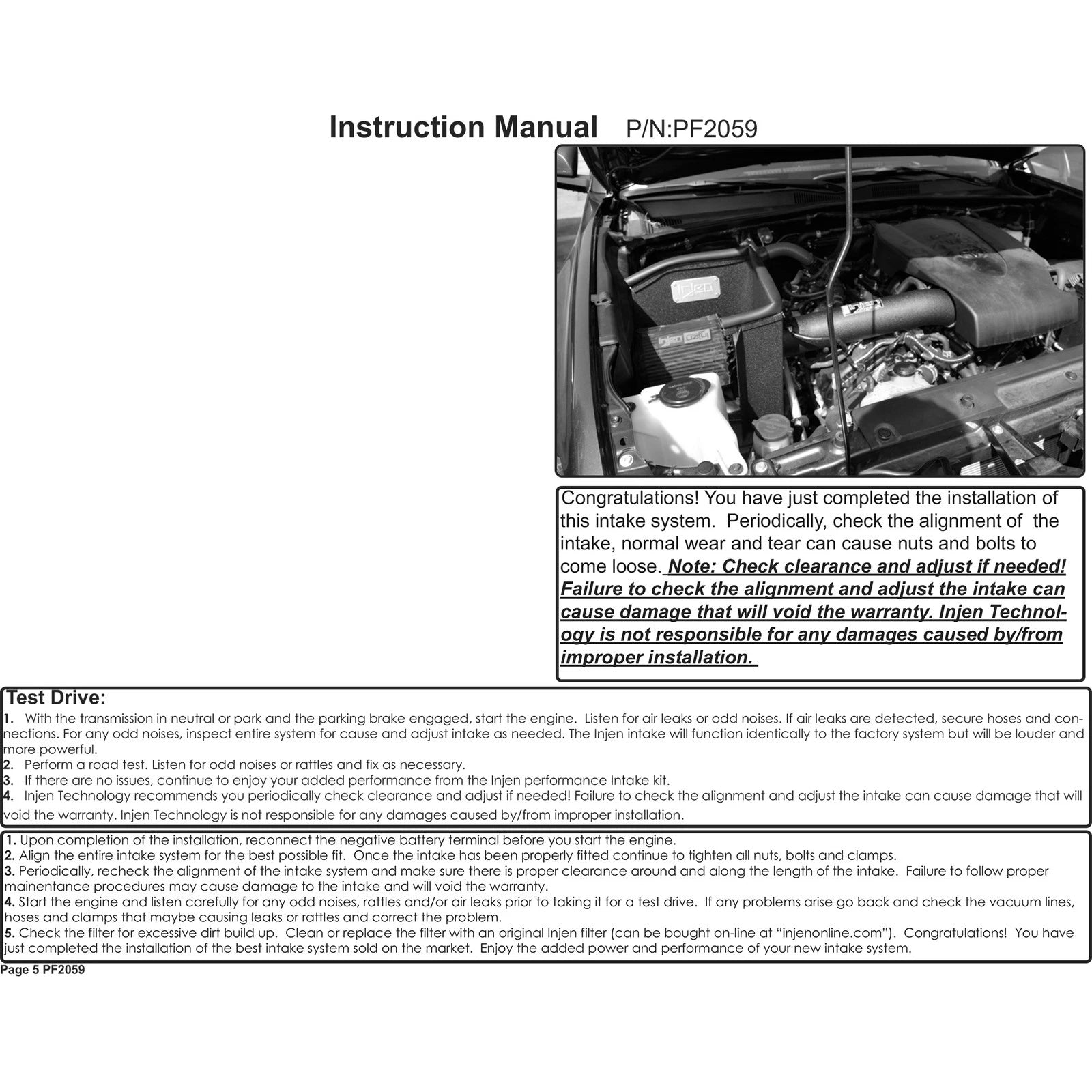 Injen 16-20 Toyota Tacoma 3.5L V6 Short-Ram Intake System w/ Air Fusion | Toyota Tacoma (16-23)