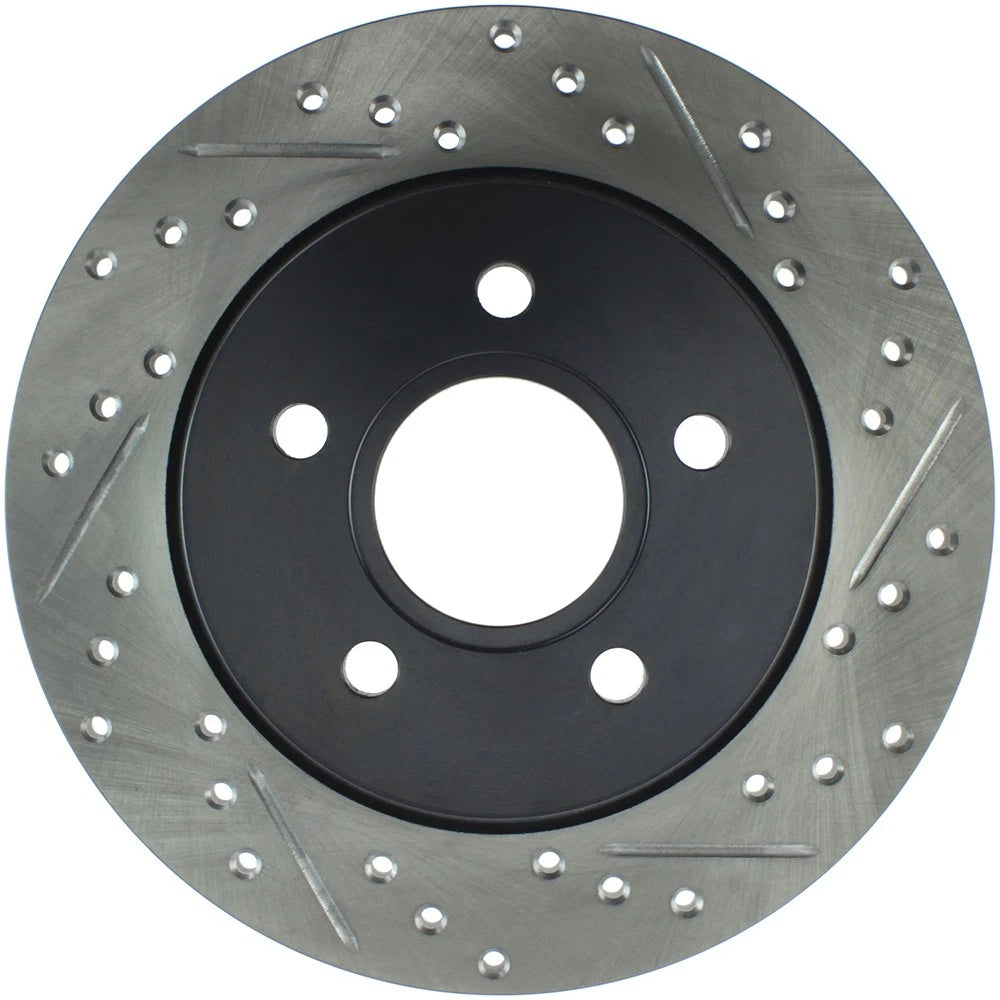 StopTech 127.61099L Rear Left Drilled Disc Brake Rotor for 2012-2018 Ford Focus