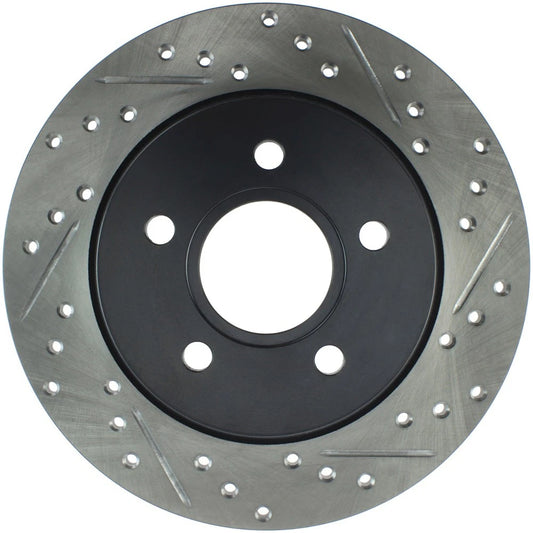 StopTech 127.61099L Rear Left Drilled Disc Brake Rotor for 2012-2018 Ford Focus