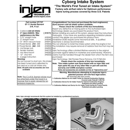 Injen Polished Cold Air Intake System | Honda Element (07-08) (SP1727P)