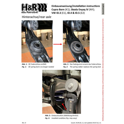 H&R Sport Springs | VW ID.4 Pro AWD (21-23) (28625-3)