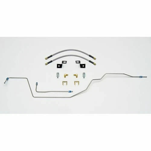 Wilwood Flexline Kit 14 inch -3 M10-1.0 IF 1/8 NPT 90 Deg w/tubing