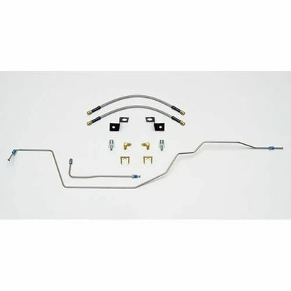 Wilwood Flexline Kit 14 inch -3 M10-1.0 IF 1/8 NPT 90 Deg w/tubing