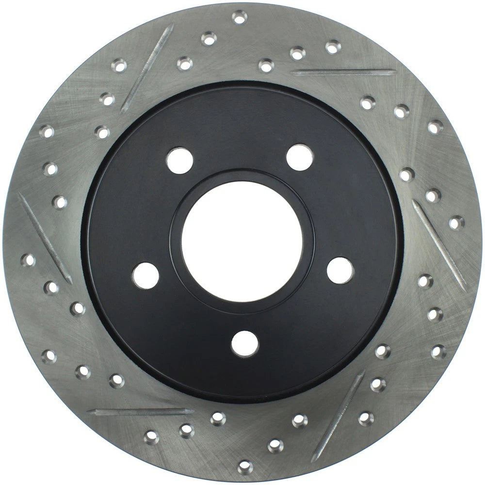 StopTech 127.61099R Rear Right Drilled Disc Brake Rotor for 2012-2018 Ford Focus