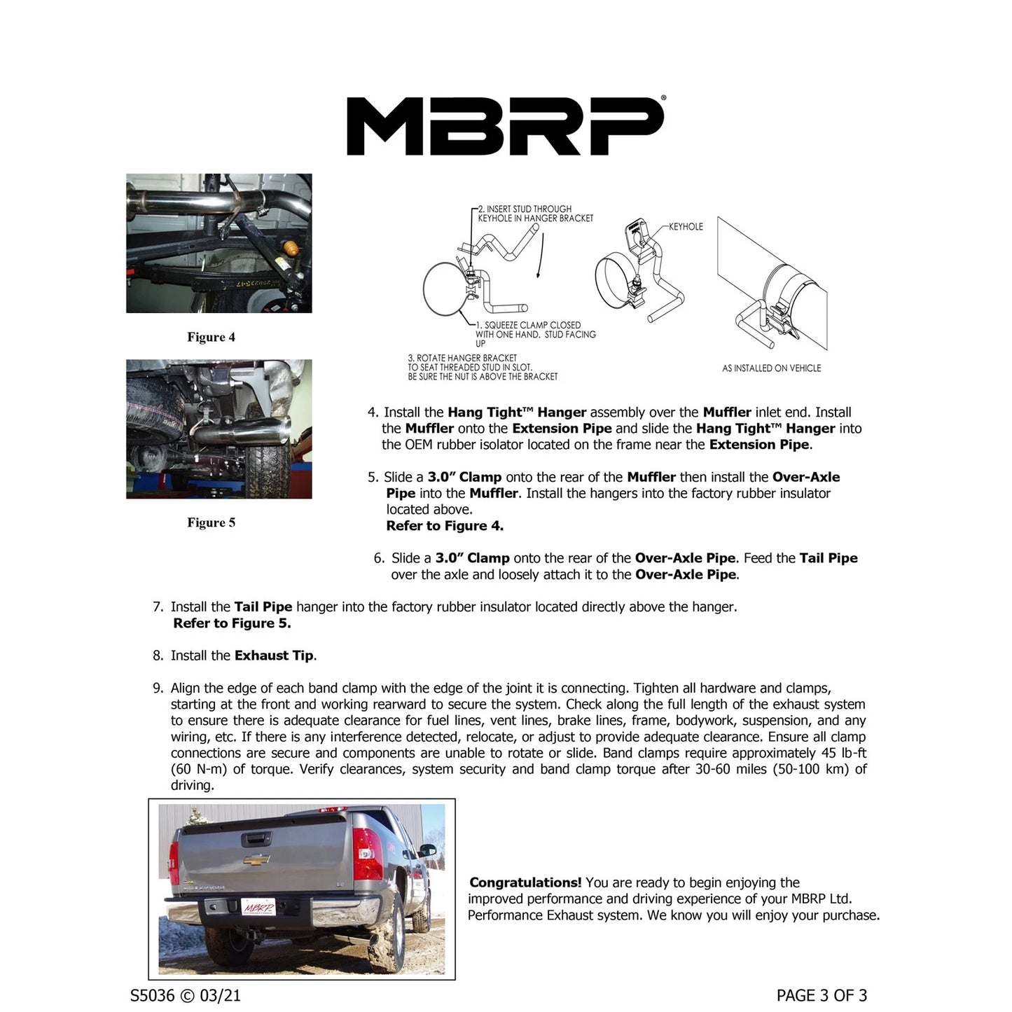 MBRP 3in. Cat-Back Single Side Exit Exhaust | Chevrolet/GMC 1500 (07-08) (S5036AL)