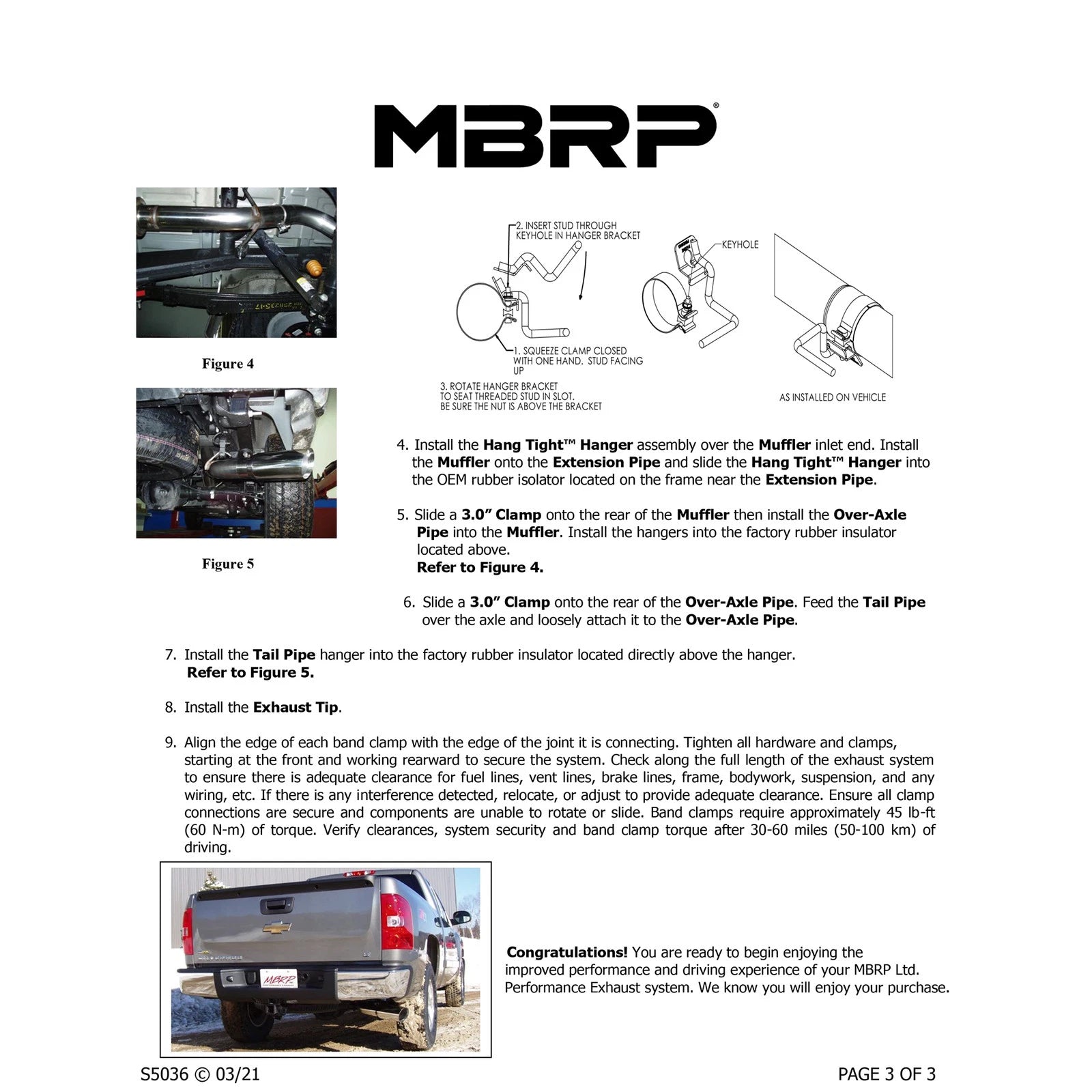 MBRP 3in. Cat-Back Single Side Exit Exhaust | Chevrolet/GMC 1500 (07-08) (S5036AL)