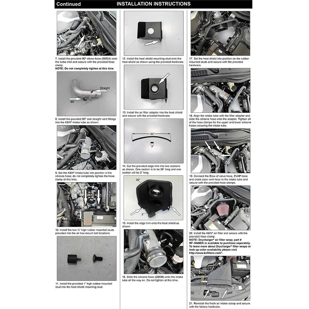K&N Typhoon Intake 2.0L Turbo Hyundai/Kia (69-5309TS)