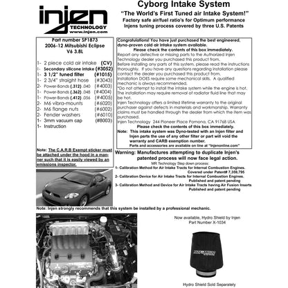 Injen Polished Cold Air Intake System | Mitsubishi Eclipse (06-09) 3.8L V6 (SP1873P)