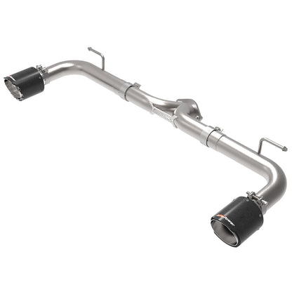 aFe Takeda 2.5in SS Axle-Back Exhaust w/ Carbon Tips | Mazda 3 (14-18) (49-37014-C)