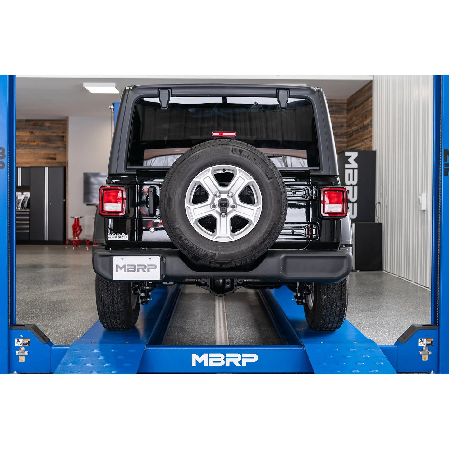 MBRP 2.5in Single Rear Exit High Clearance Cat-Back Exhaust | Jeep Wrangler JL (18-20) (S5533AL)