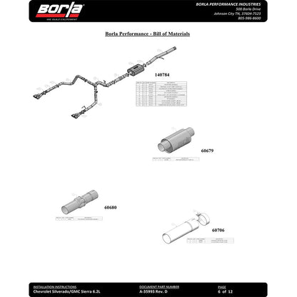 Borla Cat-Back Exhaust System - ATAK | Multiple Fitments (140776BC)