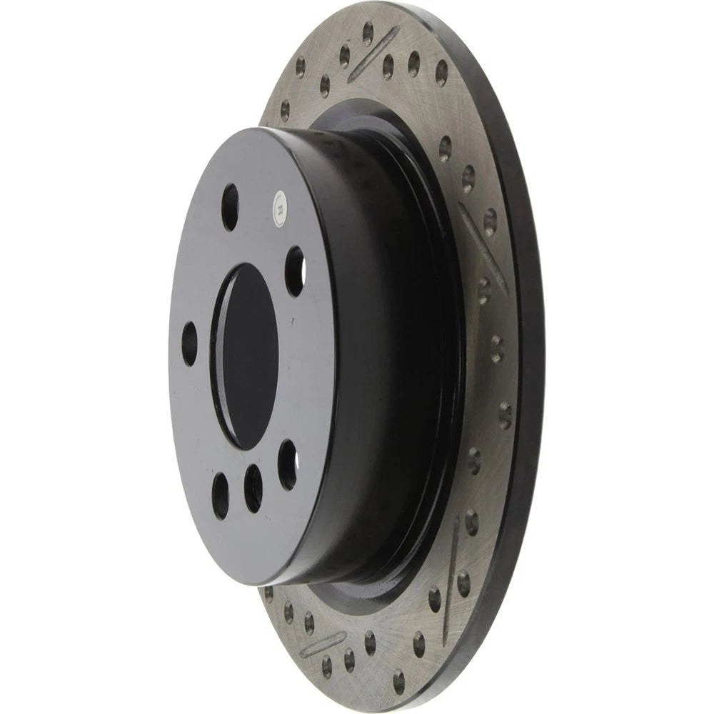 StopTech 127.34159R Rear Right Drilled Disc Brake Rotor for 2014-19 Mini Cooper