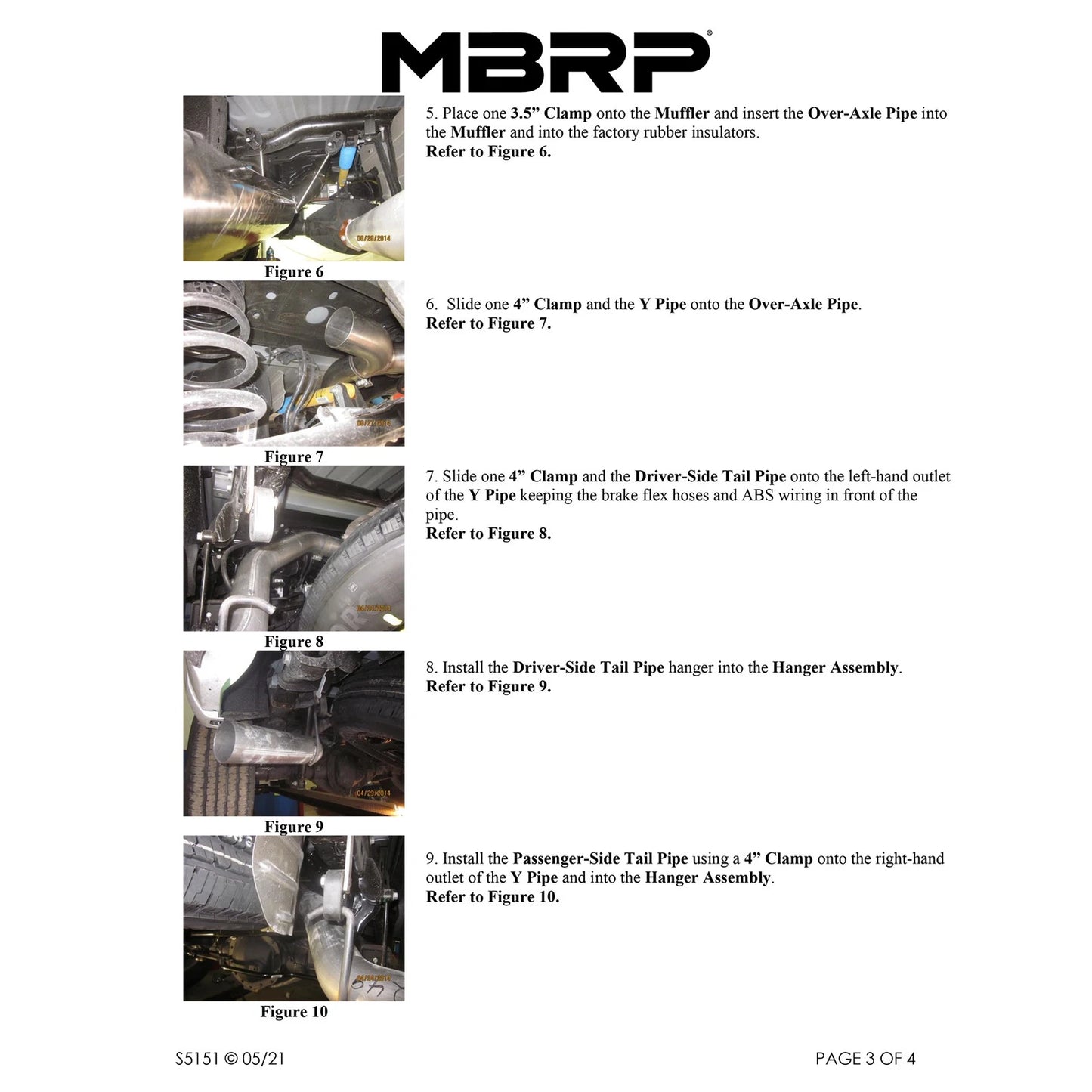 MBRP 4in AL Dual Side Split Outlet Cat Back Exhaust | Ram 2500 6.4L (14-16) (S5151AL)