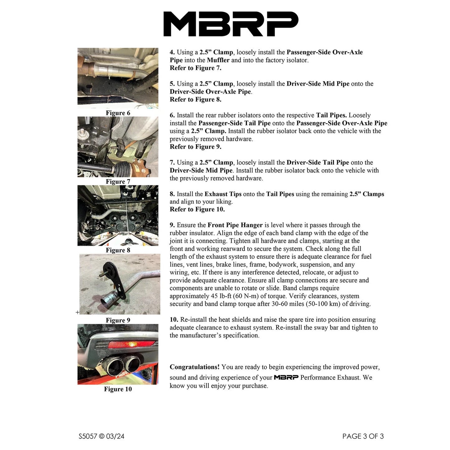 MBRP 3in Dual Split Cat-Back Exhaust w/ Quad Carbon Fiber Tips | Chevrolet Tahoe / GMC Yukon (21+) (S50573CF)
