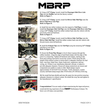 MBRP 3in Dual Split Cat-Back Exhaust w/ Quad Carbon Fiber Tips | Chevrolet Tahoe / GMC Yukon (21+) (S50573CF)