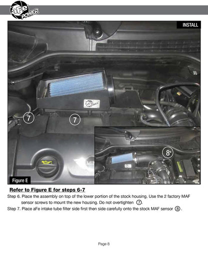 aFe MagnumFORCE Stage-2 Pro Dry S Intake | Mini Cooper Countryman S 1.6L Turbo (10-15) (51-12712)