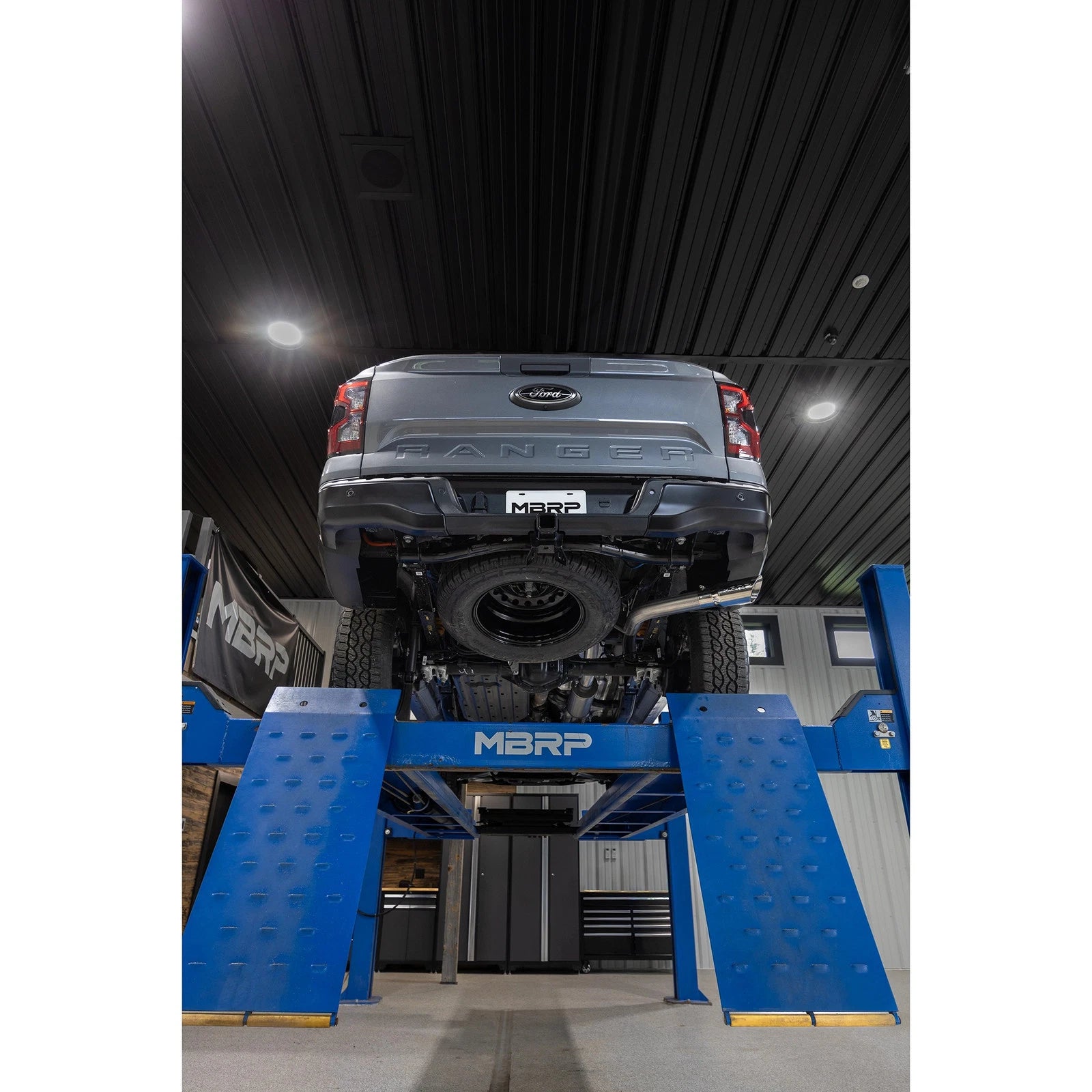 MBRP 2.7L 2.5 into 3in Single Side Exit Cat Back Aluminum | Ford Ranger (24+)