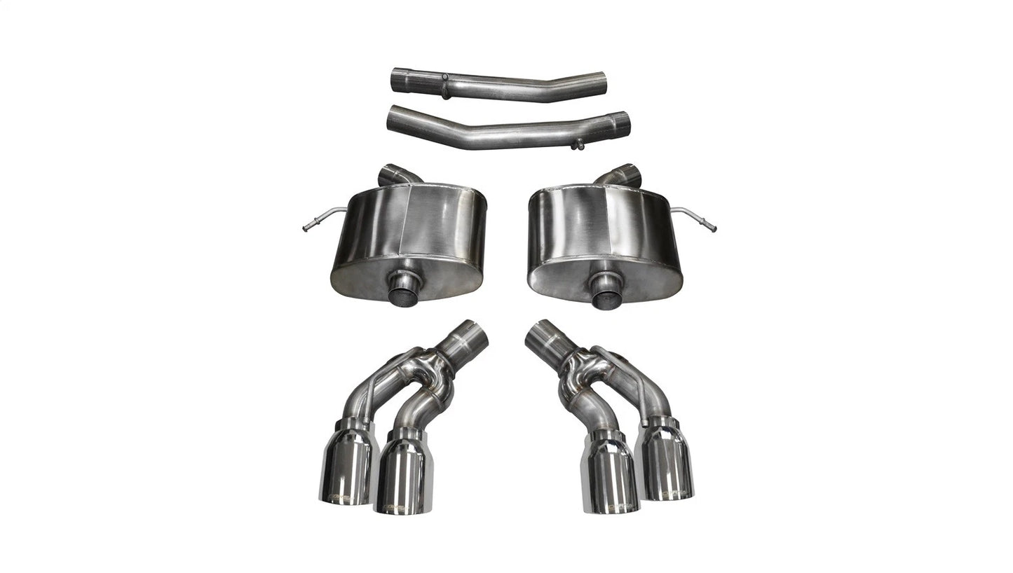 CORSA Xtreme, Sport / 2.75 in Axle-Back 4.0 in Twin Tips | 2016-2019 CTS-V 6.2L (14358, 14357)