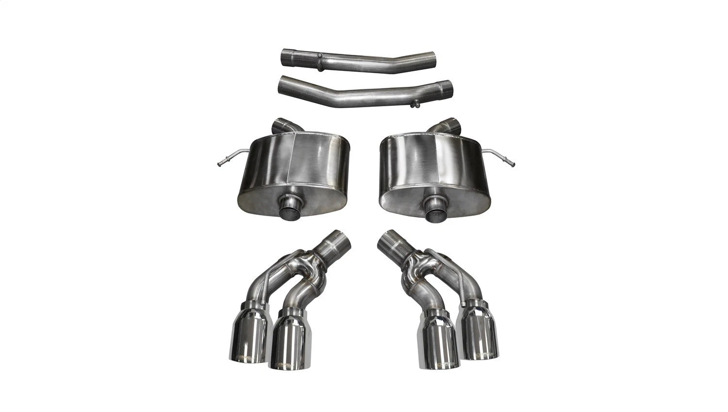 CORSA Xtreme, Sport / 2.75 in Axle-Back 4.0 in Twin Tips | 2016-2019 CTS-V 6.2L (14358, 14357)