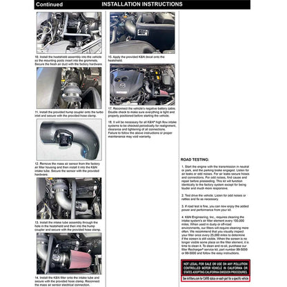 K&N 2021 Mazda 3 2.5L Turbo L4 Silver Typhoon Intake | Mazda 3 (21+ ) (69-6036TC)