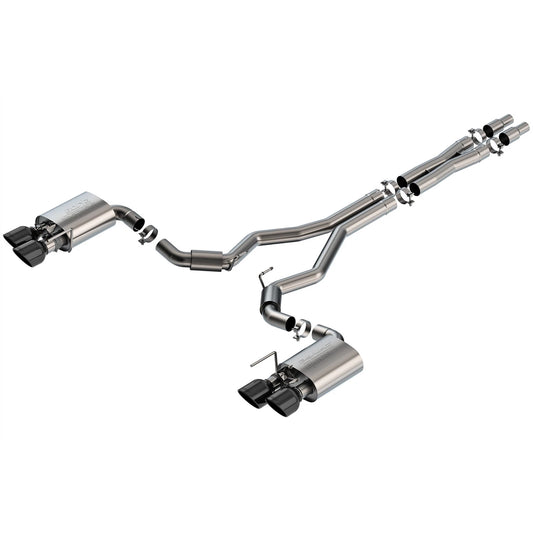 Borla 3in S-Type Cat-Back Exhaust System | Ford Mustang Dark Horse (24) (140964BC)