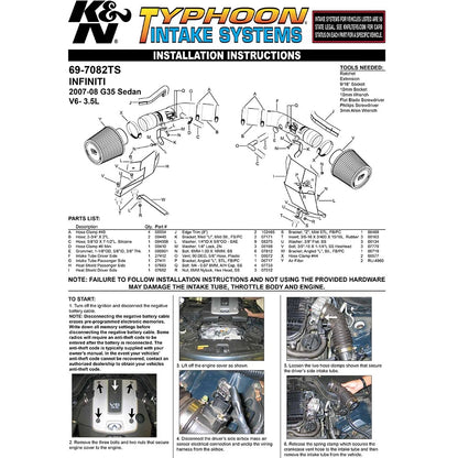 K&N Engineering G35 Dual Silver Typhoon Short Ram Intakes (07-08)