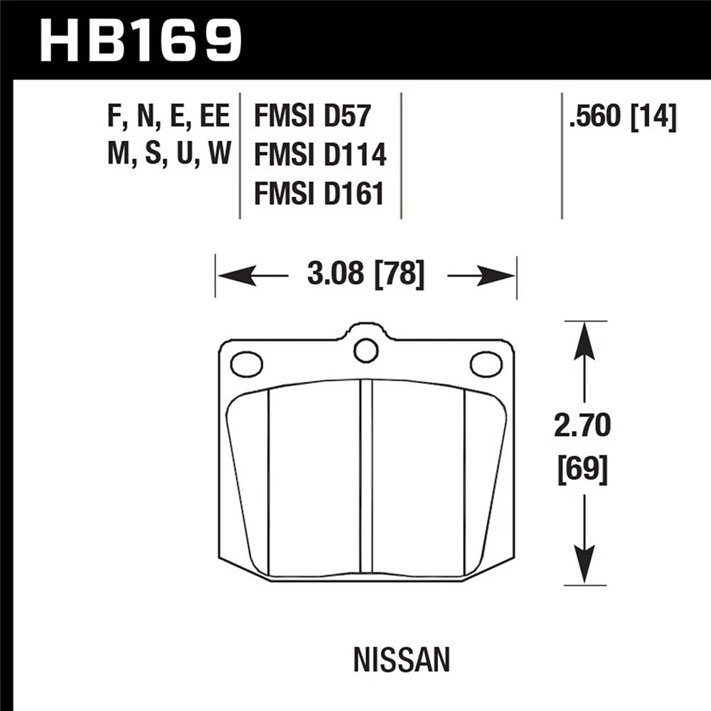 Hawk HPS Street Brake Pads | HB169F.560