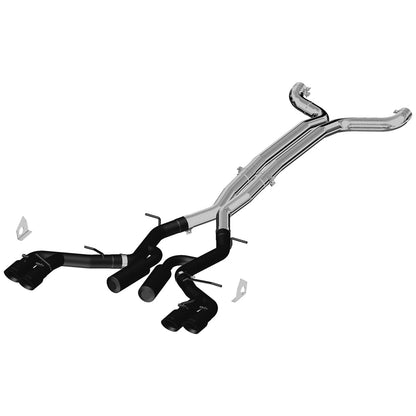 MBRP 3in Black Race D& S Dual Cat-Back | Camaro V8 6.2L 16 (S7033BLK)