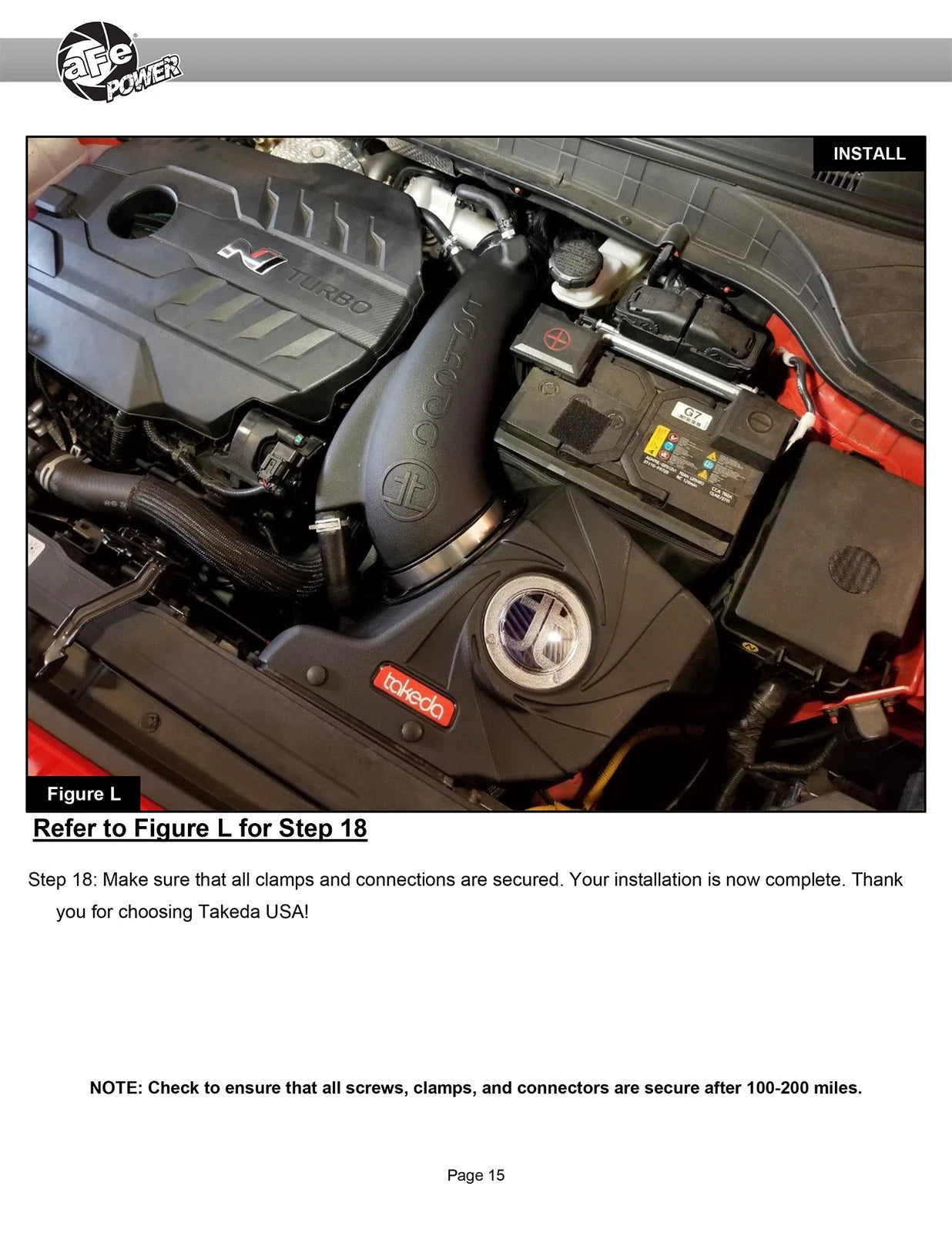 aFe 22-23 Hyundai Kona N 2.0L(t) Takeda Momentum Cold Air Intake w/ Pro DRY S Filter (56-70058D)
