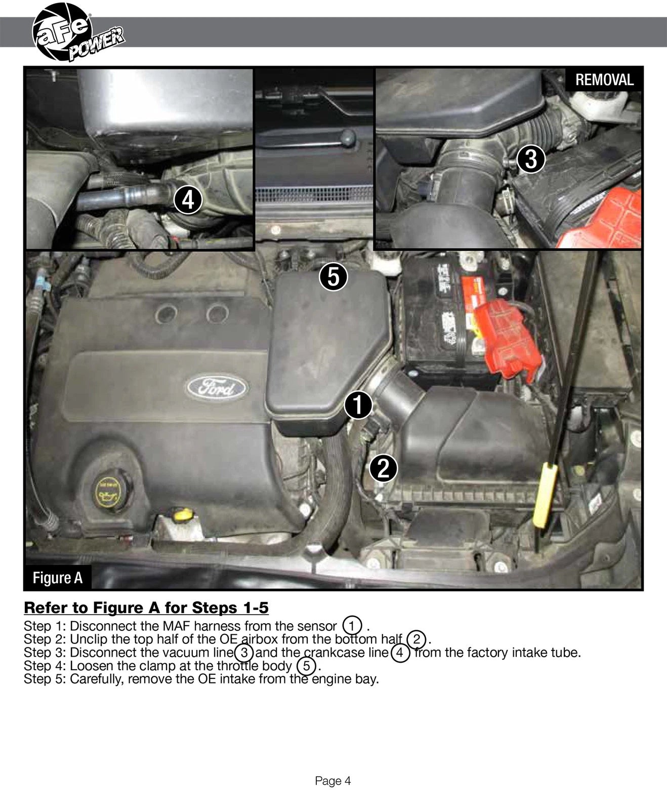 aFe 09-14 Ford Edge V6 3.5L Magnum FORCE Stage-2 Pro 5R Cold Air Intake (54-12842)