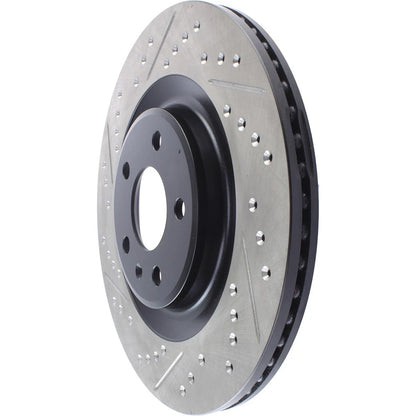 StopTech 127.33137R Rear Right Drilled Brake Rotor for 2010-19 S4 / 15-20 Macan