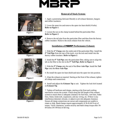 MBRP 5in Filter Back Exhaust | Dodge Ram 2500/3500 10 (S61650AL)