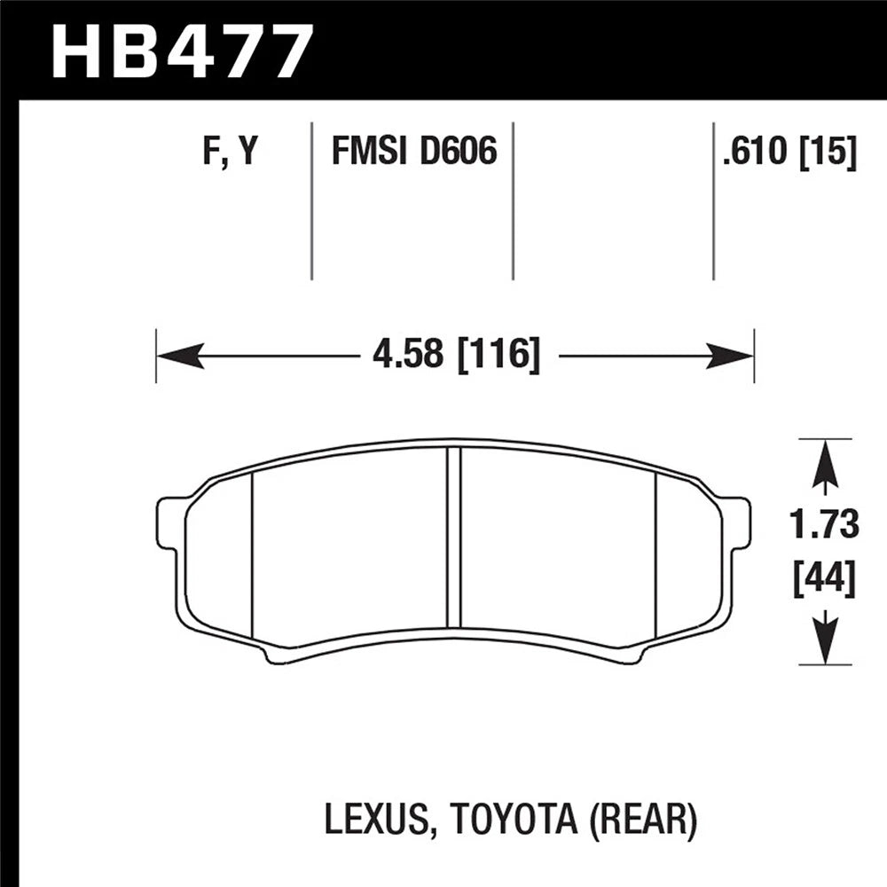 Hawk HPS Street Brake Pads | HB477F.610