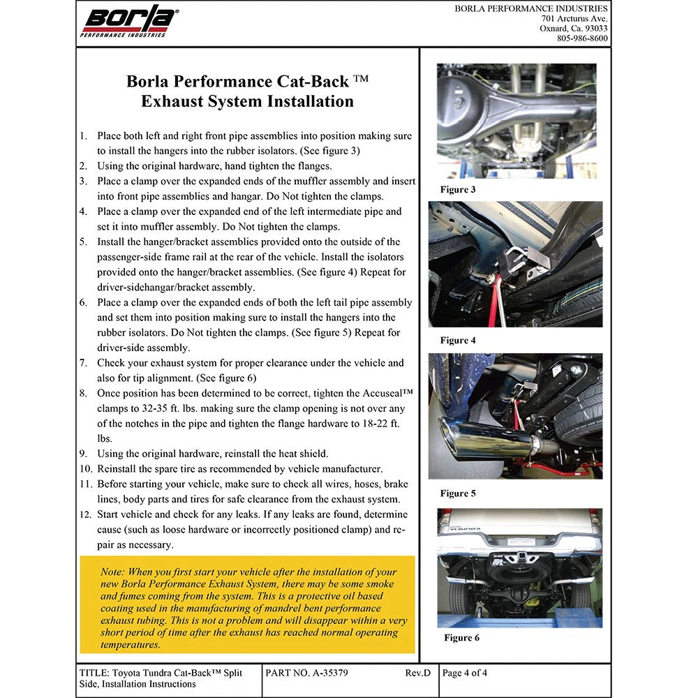 Borla Cat-Back Exhaust System - Touring | Multiple Fitments (140332)