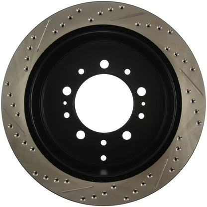StopTech 127.44157L Rear Left Drilled Disc Brake Rotor for 2007-19 Toyota Tundra