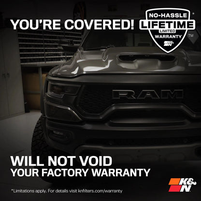 K&N 20-23 RAM 1500 V6 3.0L Diesel Performance Air Intake System | RAM 1500 V6 3.0L Diesel (63-1586)