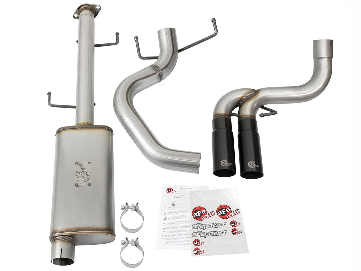 aFe Rebel Series 3in SS Cat-Back Exhaust w/ Mid-Side Exit | FJ Cruiser (07-14) (49-46030-B)