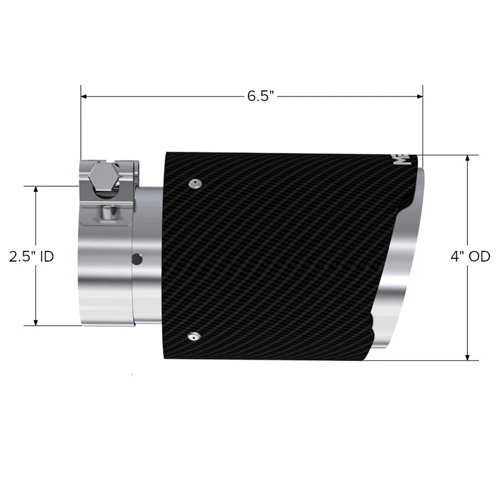 MBRP Dual Wall Angle Cut 4-Inch Outlet | Universal (T5176CF)