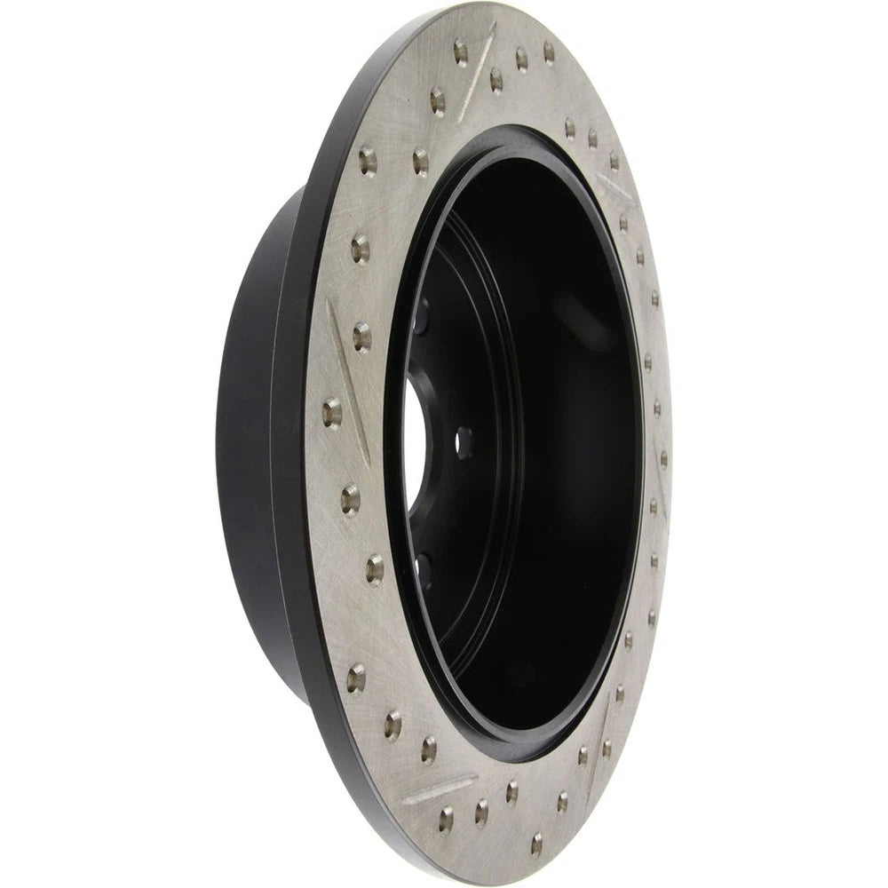 StopTech Slotted & Drilled Left Rear Rotor | Subaru Impreza WRX (08-10) / Coupe/Sedan (08-10) (127.47029L)