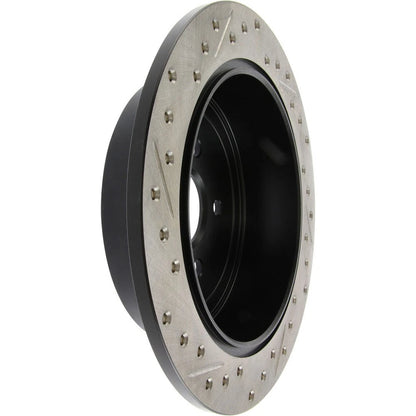 StopTech Slotted & Drilled Left Rear Rotor | Subaru Impreza WRX (08-10) / Coupe/Sedan (08-10) (127.47029L)